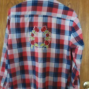 Upcycled flannel shirt